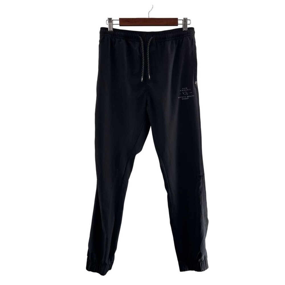 Tony Hawk Mens Black Athletic Joggers Elastic Waist Pockets‎ Skater Y2K Small b